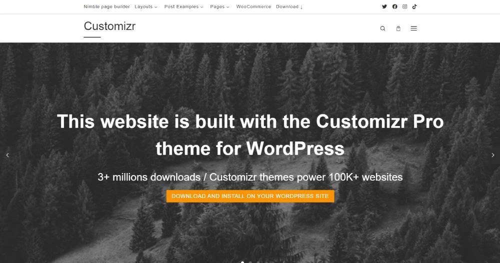 Customizr wordpress theme