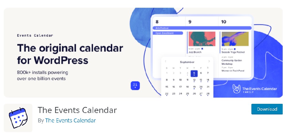 The events Calendar