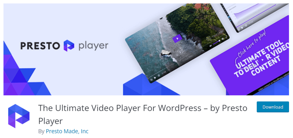 The Ultimate Video Player For WordPress – by Presto Player