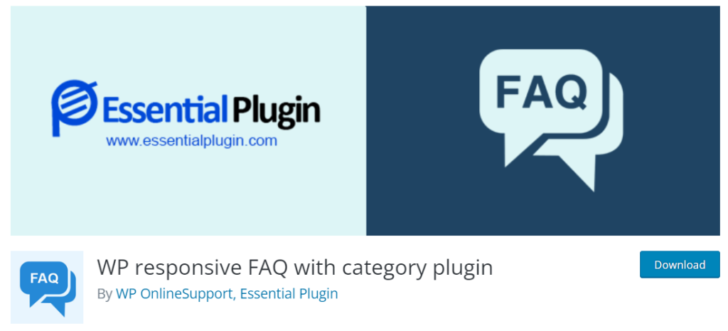 WP responsive FAQ with category plugin