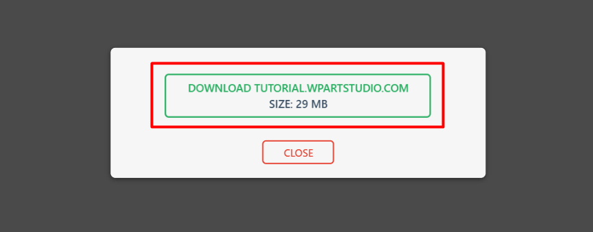 download backup file